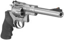 Ruger 5501 Super Redhawk 44 Rem Mag/44 Special 6rd 7.50 in Satin Stainless Steel w/Integral Mount Barrel, Satin Stainless Cylinder & Frame, Black Hogue Tamer Monogrip, Transfer Bar Safety , Revolver