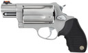 Taurus 2441039TC Judge Public Defender Small Frame 45 Colt (Long Colt)/ 410 Bore 5rd 2 in Matte Stainless Steel Barrel, Cylinder & Frame, Black Ribber Grip, Transfer Bar Safety, Exposed Hammer , Revolver