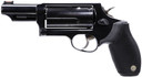 Taurus 2441031MAG Judge Magnum Compact Frame 45 Colt (Long Colt)/410 Gauge 5rd 3 in Matte Black Oxide Steel Barrel, Cylinder & Steel Frame, Black Ribber Grip, Transfer Bar Safety, Exposed Hammer , Revolver