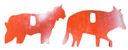Champion Targets 44924C Impact Steel Animal Targets 4 Pack