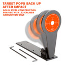 Champion Targets 40881 Gong Popper Target Rimfire Orange Steel Standing Includes Ground Stakes