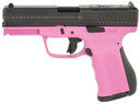FMK FMKG49PK G3 9mm Luger 14+1 4 Stainless Steel Barrel, Black Optic Cut/Serrated Carbon Steel Slide, Pink Poly Frame w/Pic Rail, Black Backstrap Grip, Pistol