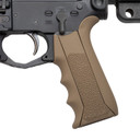 Hogue 13043 Modular Overmolded Flat Dark Earth Rubber Pistol Grip with Finger Grooves Fits AR-15/M16, Grips