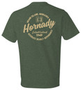 Hornady Gear 31432 Hornady T-Shirt Logo Stamp Military Green Short Sleeve Medium, Graphic Tee