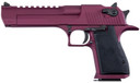 Magnum Research DE50BKC Desert Eagle Full Size Frame 50 AE 7+1, 6 Black Carbon Steel w/Pic Rail Barrel, Metallic Black Cherry Cerakote Serrated Carbon Steel Slide, Metallic Black Cherry Cerakote Steel Frame w/Beavertail, Black Rubber Grip, Pistol