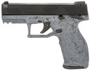 Taurus 1-TX22141SP1-10 TX22 Full Size 22 LR 10+1 4.10 Matte Black Steel Threaded Barrel/ Black Hard Coat Anodized Serrated Slide/Gray w/Black Webbing Poly Frame w/Pic Rail, Rimfire Pistol