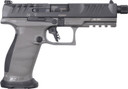 Walther 2877503 PDP Pro SD Full Size 9mm Luger 18+1 5.10 Black Steel Threaded Barrel, Black Optic Ready/Serrated Slide,Tungsten Gray Poly Frame w/Pic Rail, Performance Duty Texture Grips, Ambi, Pistol