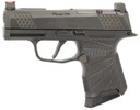 Wilson Combat SIGWCP3659BATRC P365 Action Tuned 9mm Luger 10+1 (2) 3.10, Black, RMRcc Optic Cut Slide with X-Tac Pattern Serrations, Poly Frame, Sunburst Grips, Optic Height Fiber Optic Sights, Grayguns Flat Face Trigger, Pistol
