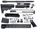 Bowden Tactical J27113 AR Rifle Build Kit Complete, 13 M-Lok Handguard, Mil-Spec Parts, Flip Up Sights