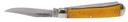 Cold Steel CSFLTRPRY Trapper 3 Fold Clip/Spey Plain 8Cr13MoV SS Blade/Yellow w/Polished Bolsters Bone Handle, Knife