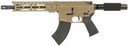 Diamondback DB1915O061 DB15 7.62x39mm 28+1 10, FDE, Carbon Lower, 9 M-LOK Handguard, Black Padded Buffer Tube/Magpul Grip, Tactical Pistol