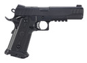 EAA 395040 Witness2311 45 ACP 11+1 5 Black Barrel, Black Serrated Slide & Poly Frame w/Pic Rail & Beavertail Black Checkered Poly Grips, Pistol