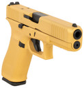 Glock PA175S204MOSGOLD G17 Gen5 MOS Full Size 9mm Luger 17+1 4.49 in Black GMB Barrel, Glamour Glock Gold Cerakote MOS Cut/Serrated Slide & Polymer Frame w/Picatinny Rail, Glamour Glock Gold Textured Grip, Pistol