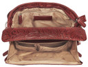 Gun Tote'n Mamas/Kingport GTM22CHRY Tooled American Cowhide Clutch Cherry Leather Includes Standard Holster