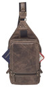 Gun Tote'n Mamas/Kingport GTMCZY108 Sling Backpack Brown Leather Includes Standard Holster