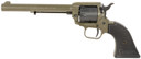 Heritage Mfg RR22T6 Rough Rider 22 LR 6 Shot, 6.50 OD Green Cerakote Steel Barrel, OD Green Cerakote w/Black Controls Zinc Alloy Frame, Black Cerakote Cylinder, Black Star Poly Grip, Manual Safety, Exposed Hammer, Rimfire Revolver
