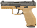 Heckler & Koch 81000608 VP9B Full Size 9mm Luger 17+1, 4.09 Polygonal Rifled Barrel, Flat Dark Earth Cerakote Night Sights/Optic Ready/Serrated Slide, Flat Dark Earth Poly Frame w/Pic Rail, Paddle Mag Release, Ambi, Pistol