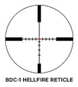 Sig Sauer Electro-Optics SOW43001 Whiskey4 SFP Exposed Zero Stop Black 3-12x 44mm 30mm Tube BDC-1 Reticle, Rifle Scope