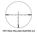 Sig Sauer Electro-Optics SOW44001 Whiskey4 Black 4-16x44mm 30mm Tube MOA Milling Hunter 2.0 Reticle, Rifle Scope