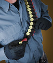 ADAPTIVE TACTICAL AT06401 Shotgun Bandolier 45rd Black Nylon Reinforced, Non-Slip Elastic Loops Fully Adj. Fit, Ammo Holder
