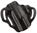 DeSantis Gunhide 002BA0XZ0 Speed Scabbard OWB Black Leather Belt Slide Fits 4.50 in Barrel Right Hand