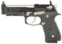 Langdon Tactical Tech LTT92ETJNRR Beretta 92 Elite 9mm Luger 18+1 4.70 Stainless Steel Barrel, Black Optic Cut/Serrated Steel Slide, Black Cerakote Frame w/Pic Rail, Black VZ G10 Grip, Pistol