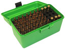 MTM Case-Gard H50RMAG10 Deluxe Ammo Box 300 Win Mag/7mm Rem Green Polypropylene 50rd