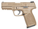Smith & Wesson 13656 SDVE Compact 40 S&W 14+1 4 in Stainless Flat Dark Earth Cerakote Serrated Slide, Flat Dark Earth Cerakote Polymer Frame w/Picatinny Rail, FDE Textured Polymer Grips, Right Hand