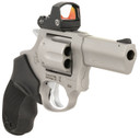 Taurus 2-856P39-R 856 w/Red Dot Small Frame 38 Special +P, 6 Shot 3 Matte Stainless Steel Barrel, Cylinder, Matte Optic Ready Frame, Black Rubber Grip, Exposed Hammer, Includes Riton Red Dot, Revolver
