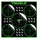 TruGlo TG11A25 Tru-See 5-Bull Target Self-Adhesive Heavy Paper Black/Green 12x12 5-Bullseye 25 Pack, Targets