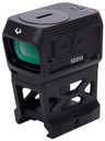 Viridian 9810052 RFX45 Pro Black Anodized 1 x 24 mm x 15.5 mm 5 MOA Green Dot ACRO/RMR/Glock MOS/Pic Mounts