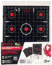Ruger 28001 Splash Adhesive Target Kit 17.5 X 13.5 Black/Red Includes 3 Paper Targets