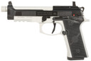 Beretta J92XFMSA21TB 92XI SAO Tactical Full Size Frame 9mm Luger 18+1 5.10 Black Steel Threaded Barrel, Black Bruniton Serrated Steel Slide, Satin Steel Frame w/Beavertail & Pic Rail, Ambi, Pistol