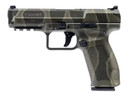 Canik HG4865RGN TP9SF Full Size 9mm Luger 18+1 4.46 Black Nitride Match Grade Barrel, Reptile Green Serrated Steel Slide & Poly Frame w/Pic Rail, Black Interchangeable Backstrap Grip, Pistol
