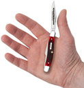 Case 12210 Limited Edition XXXVII Stockman Medium Folding Clip Point/Pen/Spey Plain Mirror Polished w/Engraving Tru-Sharp SS Blade/ Old Red Barnboard Jig/SS Stag Bone/Nickle Handle