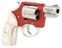 Charter 53826 Chic Lady 38 Special 5 Shot 2 High Polished Stainless Barrel & Cylinder, Red Anodized Aluminum Frame, White Pearlite Grip, Exposed Hammer, Revolver