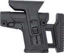 FAB Defense FXRAPSCB RAPS Rapid Adjustment Precision Stock-Collapsible Fits Mil-Spec/Commercial Buffer Tubes Integrated Cheek-Rest & Adj LOP Ambi 1Latch System Black Poly, Stock