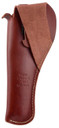 Hunter Company 24004 Crossdraw OWB Size 04 Chestnut Tan Leather Belt Slide Fits Med/Lg DA Revolver Fits 6 Barrel Right Hand, Holster