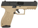 IWI US M9ORP17FDNS MASADA Full Size Frame 9mm Luger 17+1, 4.10 Black Button Rifled Steel Barrel, Black Optic Ready/Serrated Steel Slide, Flat Dark Earth Poly Frame w/Pic Rail, FDE w/Interchangeable Backstrap Grip, Trigger Safety, Ambi, Pistol