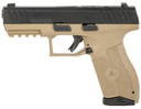 IWI US M9ORP17FDNS MASADA Full Size Frame 9mm Luger 17+1, 4.10 Black Button Rifled Steel Barrel, Black Optic Ready/Serrated Steel Slide, Flat Dark Earth Poly Frame w/Pic Rail, FDE w/Interchangeable Backstrap Grip, Trigger Safety, Ambi, Pistol