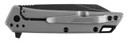 Kershaw 1365 Misdirect 2.90 Fold Reverse Tanto Plain Black Oxide Blackwash 4Cr14 Blade Gray Bead Blasted Stainless Steel Handle Includes Pocket Clip, Knife
