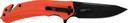 Kershaw 8650 Barricade 3.50 Fold Drop Point Plain Black Oxide 8Cr13MoV SS Blade Orange Glass-Filled Nylon Handle Features Glass Breaker Includes Pocket Clip, Knife