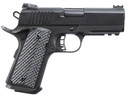 Rock Island 51700 Tac Ultra CS 9mm Luger Caliber with 3.62 Barrel, 8+1 Capacity, Overall Black Parkerized Finish Steel, Pic Rail/Beavertail Frame, Serrated Slide & Black/Gray G10 Grip, Pistol