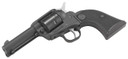 Ruger 2052 Wrangler 22 LR 6 Shot 3.75 Black Cerakote Steel Barrel, Black Cerakote Aluminum Frame, Black Cerakote Cylinder, Black Checkered Poly Grip, Transfer Bar Safety, Exposed Hammer, Rimfire Revolver