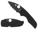 Spyderco C230GPBBK Lil' Native 2.42 Fold Plain Black DLC CPM S30V SS Blade/Black Textured G10 Handle Includes Pocket Clip, Knife