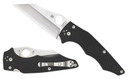 Spyderco C253GP YoJumbo 3.98 Fold Wharncliffe Plain Stonewashed CPM S30V SS Blade/ Black Textured G10 Handle Includes Pocket Clip, Knife