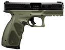 Taurus 1-TS9SR041O TS9 Full Size 9mm Luger 17+1 4 Matte Black Steel Barrel, Matte Black Serrated Slide, OD Green Poly Frame w/Pic Rail w/OD Green Poly Grip W/Interchangeable Backstraps, Pistol
