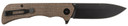 Templar Knife PFMBN321 Paladin 3.27 Fold Drop Point Plain Black Powder Coated D2 Steel Blade, 4.40 Brown Micarta Handle, Knife