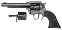 Diamondback DB053CA051 Sidekick Convertible 22 LR/22 Mag 9 Shot, 5.50 Dark Gray Cerakote Steel Barrel, Black Cerakote Cylinder, Dark Gray Cerakote Zinc Alloy Frame, Black Checkered GFN Grip, Hammer Safety, Exposed Hammer, Revolver