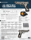 Smith & Wesson 13954 M&P9 PC M2.0 w/Optic Full Size Frame 9mm Luger 17+1, 5 Blk Armornite  BBL, Tungsten Gray Cera Optic Ready/Serrated Stainless  Slide, Tungsten Gray Cera Alum Frame w/Pic Rail, Blk w/Interchangeable B, Pistol